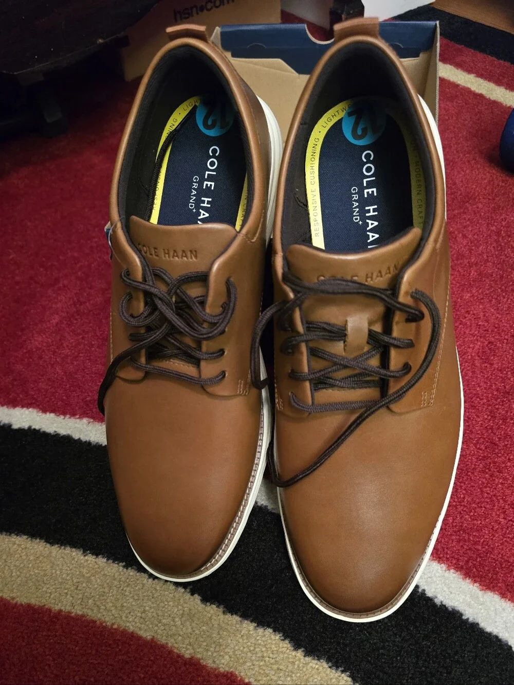 Cole Haan Men's Grand Ultra Oxford Dress Shoes, Size 12, Color British Tan
